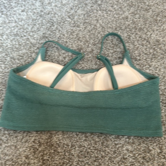 Kona Sol - Women’s Pucker Texture Square Neck Bikini Top - Picture 4 of 5